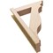 Ekena Millwork 6-in W x 22-in D x 34-in H Funston Trad Rough Cedar Woodgrain TimberThane Outlooker, Primed Tan OUTUR060X22X34FST04RCPR - alternate 2